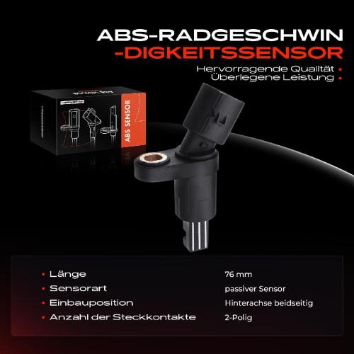 2x ABS Sensor Hinten für VW Bora Variant Caddy Golf IV Lupo New Beetle Cabriolet Audi A3 TT Bild 2x ABS Sensor Hinten für VW Bora Variant Caddy Golf IV Lupo New Beetle Cabriolet Audi A3 TT