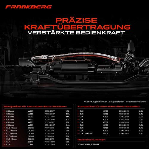 1x Seilzug Feststellbremse Hinterachse rechts für Mercedes-Benz C-Klasse C230 S203 CL203 Bild 1x Seilzug Feststellbremse Hinterachse rechts für Mercedes-Benz C-Klasse C230 S203 CL203