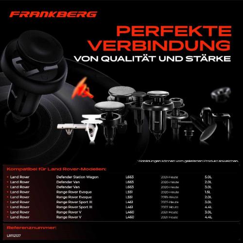 10x Befestigungsclips Türverkleidung für Land Rover Defender Station Wagon L663 Bild 10x Befestigungsclips Türverkleidung für Land Rover Defender Station Wagon L663