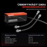 2x Bremsschlauch Bremsschläuche Hinten für Suzuki Vitara ET SJ X-90 1.0L-2.0L