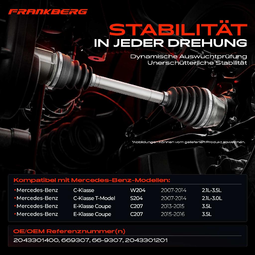 1x Antriebswelle Vorderachse für Toyota Hilux VII Pick-up N1 N2 N3 2.5L 3.0L 2004-2015