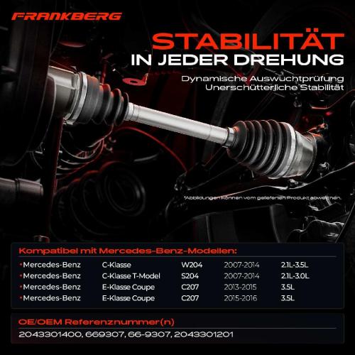 Frankberg 1x Antriebswelle Vorderachse für Toyota Hilux VII Pick-up N1 N2 N3 2.5L 3.0L 2004-2015 Bild Frankberg 1x Antriebswelle Vorderachse für Toyota Hilux VII Pick-up N1 N2 N3 2.5L 3.0L 2004-2015