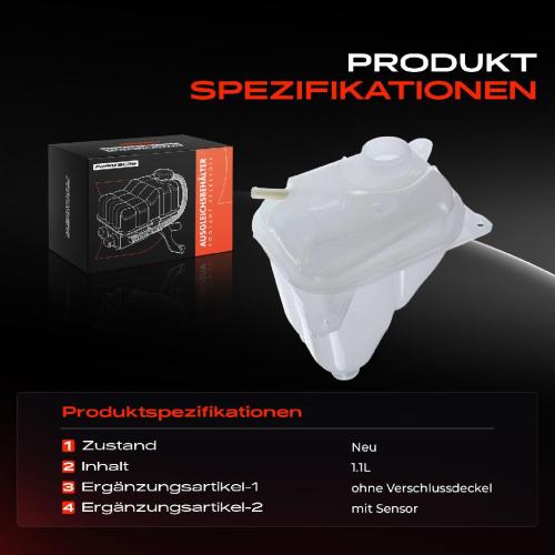 1x Ausgleichsbehälter Kühlmittelbehälter für Audi 80 Avant 8C5 Cabriolet Coupe 8G7 89 8B3 Bild 1x Ausgleichsbehälter Kühlmittelbehälter für Audi 80 Avant 8C5 Cabriolet Coupe 8G7 89 8B3