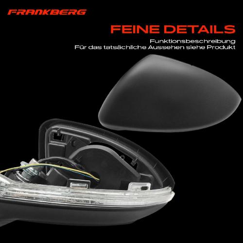 Frankberg 1x Außenspiegel Links für VW Golf VII Van Variant 5G1 BE BA5 BV5 2012-2021 Bild Frankberg 1x Außenspiegel Links für VW Golf VII Van Variant 5G1 BE BA5 BV5 2012-2021