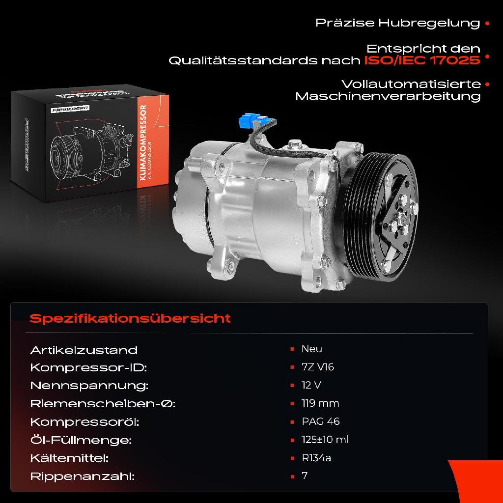 1x Klimakompressor für VW Golf III Passat Sharan Vento Corrado Ford Galaxy