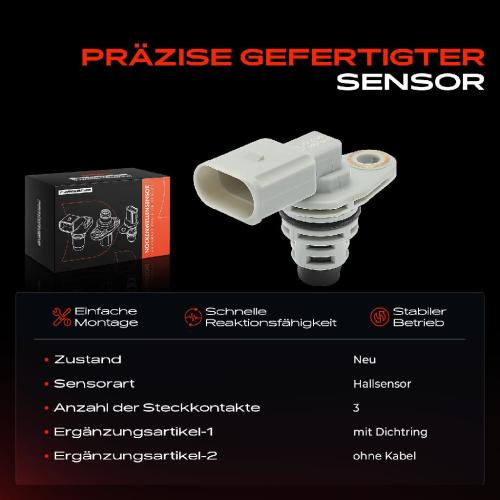 1x Nockenwellenposition Sensor für VW Golf Polo Passat Audi A3 Seat Ibiza Skoda Fabia Rapid Bild 1x Nockenwellenposition Sensor für VW Golf Polo Passat Audi A3 Seat Ibiza Skoda Fabia Rapid