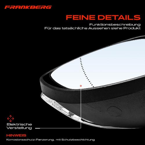Frankberg 1x Außenspiegel Links für Ford Fiesta VI Fiesta VI Van CB1 CCN 2012-2017 Bild Frankberg 1x Außenspiegel Links für Ford Fiesta VI Fiesta VI Van CB1 CCN 2012-2017