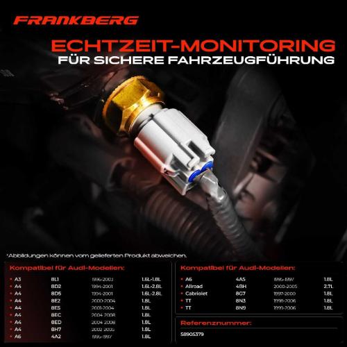 Frankberg 1x Kühlmitteltemperatur Sensor für VW Golf IV Audi A3 Porsche 911 Seat Leon Skoda Bild Frankberg 1x Kühlmitteltemperatur Sensor für VW Golf IV Audi A3 Porsche 911 Seat Leon Skoda