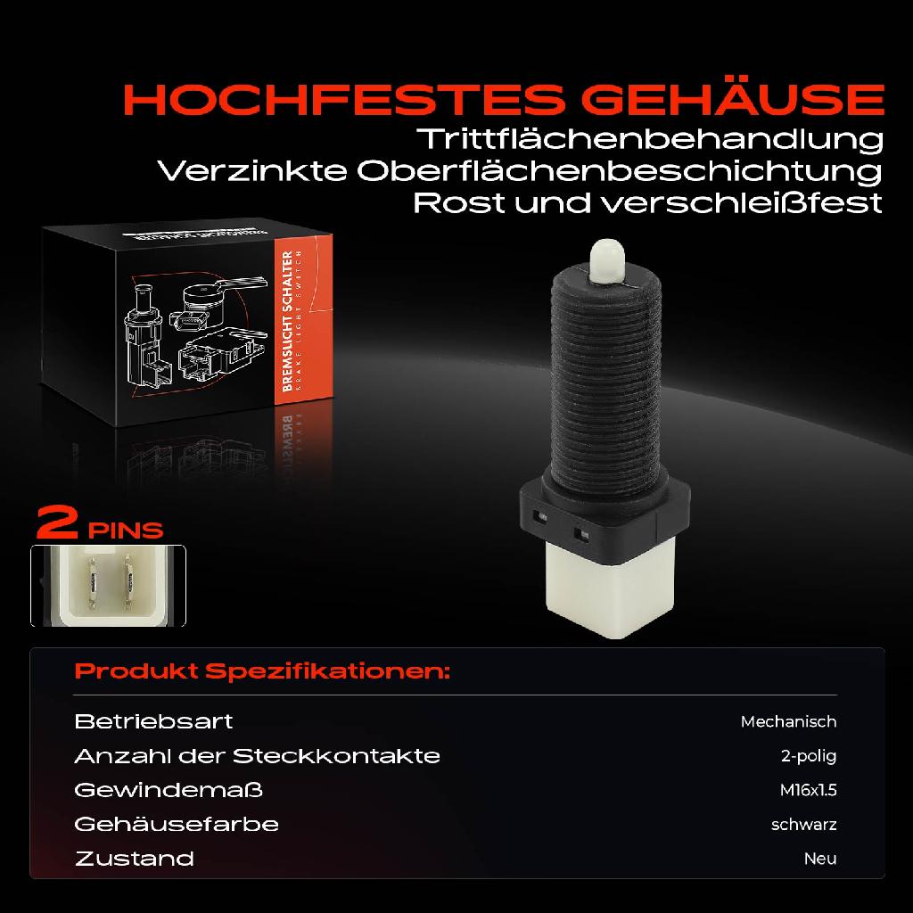1x Bremslichtschalter für Peugeot 405 I 605 505 15B 1981-1999