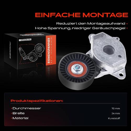 1x Spannrolle Riemenspanner für Toyota Auris Corolla Yaris Bild 1x Spannrolle Riemenspanner für Toyota Auris Corolla Yaris