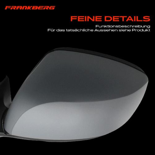 Frankberg 1x Außenspiegel Links für Opel Suzuki Agila (B) Splash H08 EX 1.0L 1.2L Bj ab 2008 Bild Frankberg 1x Außenspiegel Links für Opel Suzuki Agila (B) Splash H08 EX 1.0L 1.2L Bj ab 2008
