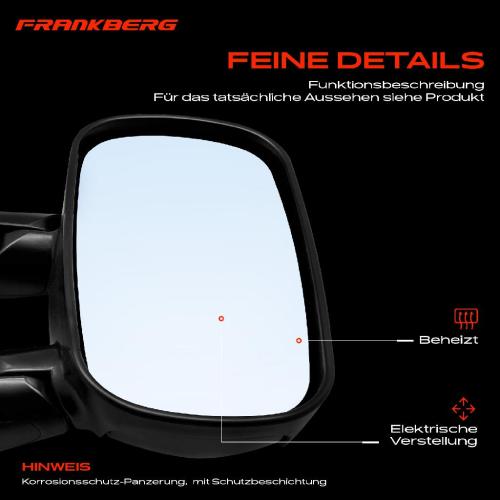 Frankberg 1x Außenspiegel Rechts für Fiat Doblo MPV 119 223 1.2L 1.4L 1.6L 1.9L 2001-2010 Bild Frankberg 1x Außenspiegel Rechts für Fiat Doblo MPV 119 223 1.2L 1.4L 1.6L 1.9L 2001-2010
