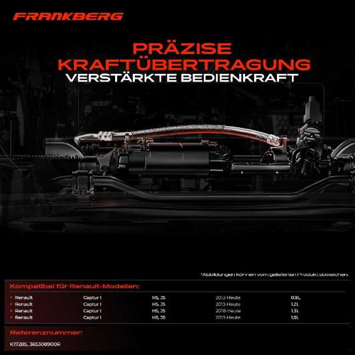 1x Seilzug Feststellbremse Hinterachse rechts für Renault Captur I H5 J5 0.9L-1.5L Bj ab 2013 Bild 1x Seilzug Feststellbremse Hinterachse rechts für Renault Captur I H5 J5 0.9L-1.5L Bj ab 2013