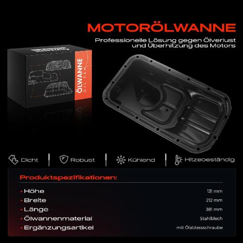 Frankberg 1x Ölwanne Motorölwanne für Hyundai Atos MX Getz TB i10 PA KIA Picanto BA 1.0L 1.1L 1997-2018 Bild Frankberg 1x Ölwanne Motorölwanne für Hyundai Atos MX Getz TB i10 PA KIA Picanto BA 1.0L 1.1L 1997-2018
