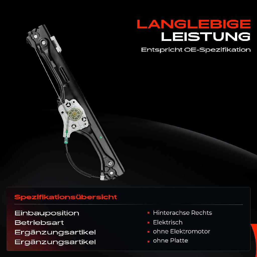 1x Fensterheber Hinten Rechts für BMW X5 E70