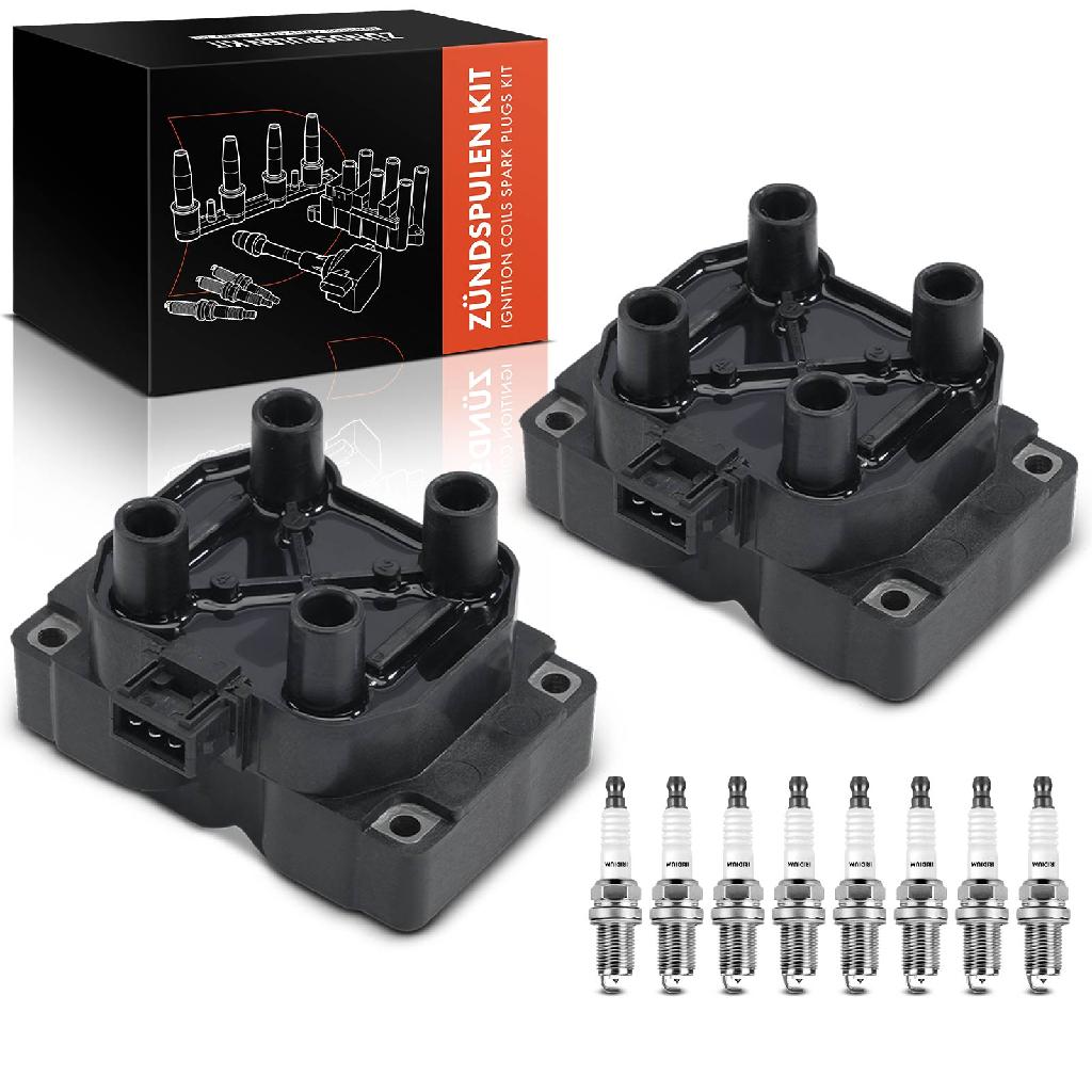 Frankberg 2x Zündspule Zündkerze für Alfa Romeo 146 155 164 Ferrari 348 TB/GTB TS/GTS F355 Berlinetta Spider