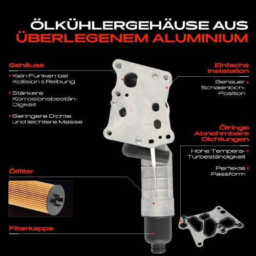 1x Ölfiltergehäuse für Mercedes-Benz C-Klasse W204 E-Klasse W212 A207 C207 R172 Bild 1x Ölfiltergehäuse für Mercedes-Benz C-Klasse W204 E-Klasse W212 A207 C207 R172
