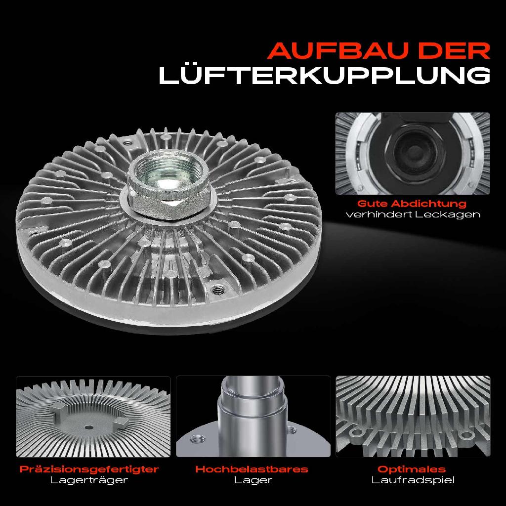 1x Lüfterkupplung Kühlerlüfte für Mercedes-Benz W202 S202 W210 1993-2002