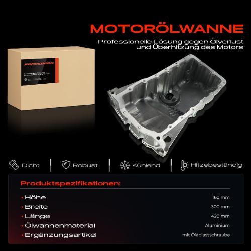 Frankberg 1x Ölwanne Motorölwanne für VW Passat 3B Audi A4 8D A6 4B Skoda Superb I Bild Frankberg 1x Ölwanne Motorölwanne für VW Passat 3B Audi A4 8D A6 4B Skoda Superb I