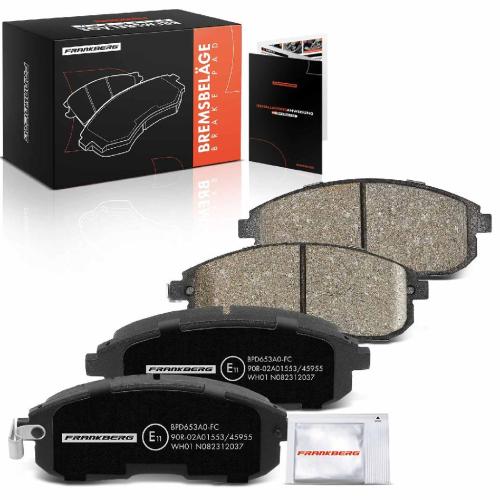 4x Bremsbeläge Vorderachse für Nissan Cube Juke Pulsar Schrägheck Tiida Renault Latitude Suzuki SX4 Bild 4x Bremsbeläge Vorderachse für Nissan Cube Juke Pulsar Schrägheck Tiida Renault Latitude Suzuki SX4