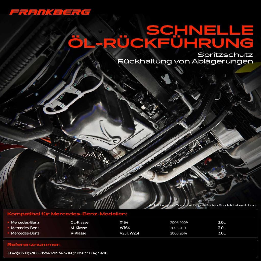 1x Ölwanne Motorölwanne für Mercedes-Benz X164 GL320 W164 ML280 ML300 ML320 ML350 R320 R350 3.0L