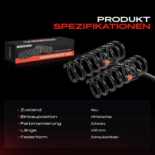 2x Fahrwerksfeder Hinterachse für BMW 7er E65 E66 E67 3.0L 3.6L 4.0L 4.4L 2001-2008 Bild 2x Fahrwerksfeder Hinterachse für BMW 7er E65 E66 E67 3.0L 3.6L 4.0L 4.4L 2001-2008