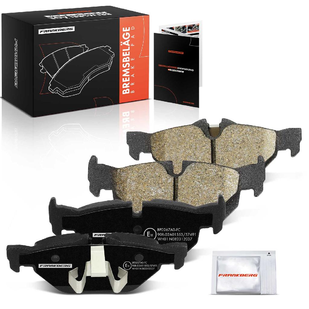 4x Bremsbeläge Hinterachse für BMW 1er Cabriolet Coupe E81 E87 E88 E82 E90 E93 E92 E91 E84