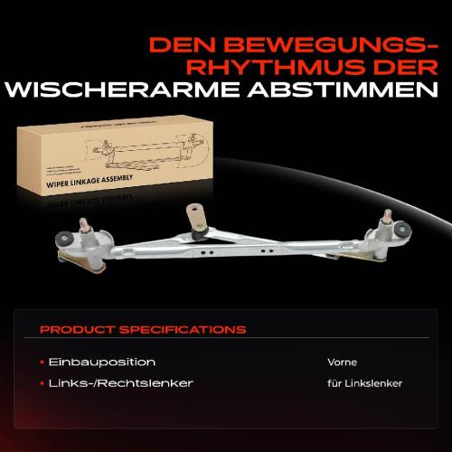 Frankberg 1x Wischergestänge Vorne für Hyundai Accent III Stufenheck Bild Frankberg 1x Wischergestänge Vorne für Hyundai Accent III Stufenheck