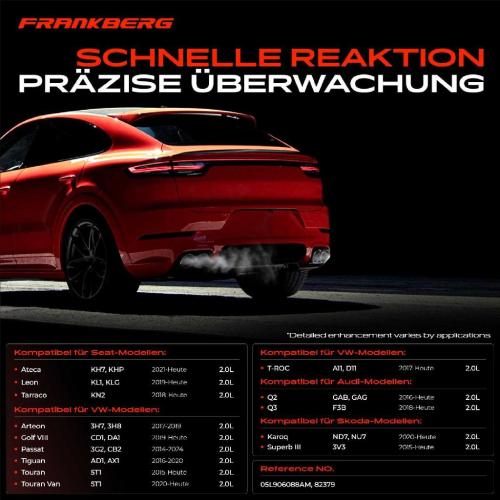 Frankberg 1x Abgastemperatursensor für Audi A3 Q2 Q3 Seat Leon Skoda Cupra Formentor 2.0L Bild Frankberg 1x Abgastemperatursensor für Audi A3 Q2 Q3 Seat Leon Skoda Cupra Formentor 2.0L