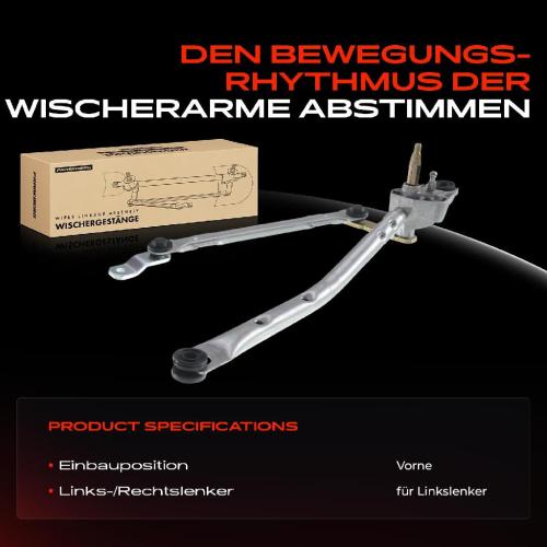 1x Wischergestänge Vorne für Citroën C1 Toyota Aygo Peugeot 107 Bild 1x Wischergestänge Vorne für Citroën C1 Toyota Aygo Peugeot 107