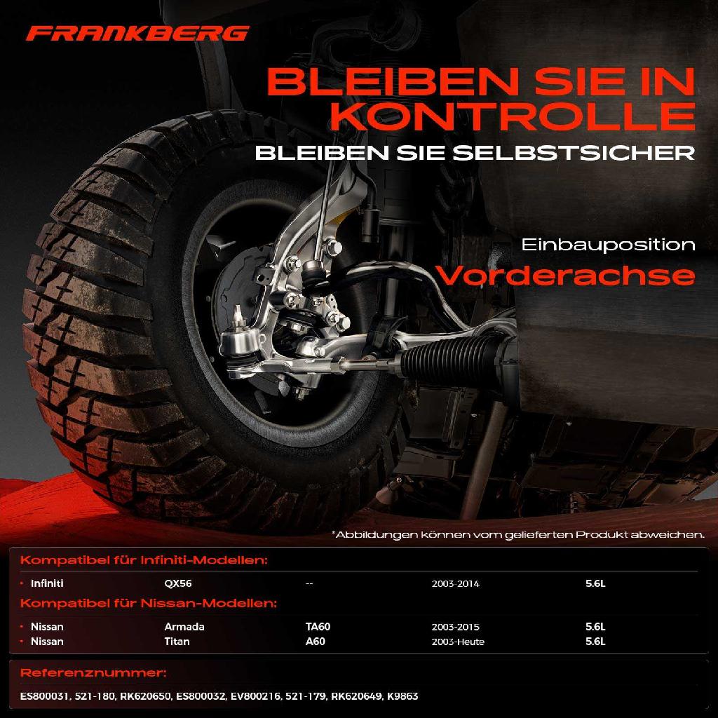 1x Querlenker Satz Vorderachse für Infiniti QX56 Nissan Armada TA60 Titan A60 5.6L Bj ab 2003