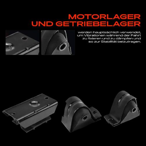 2x Motorlager Getriebelagerlager Links für Jeep Cherokee XJ 4.0L 1986-1996 Bild 2x Motorlager Getriebelagerlager Links für Jeep Cherokee XJ 4.0L 1986-1996