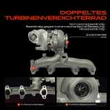 1x Turbolader Abgaskrümmer Einheit für VW Polo Golf Passat Touran Audi A3 Cabriolet Sportback Seat Altea Skoda