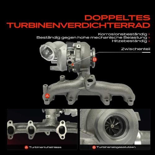 Frankberg 1x Turbolader Abgaskrümmer Einheit für VW Polo Golf Passat Touran Audi A3 Cabriolet Sportback Seat Altea Skoda Bild Frankberg 1x Turbolader Abgaskrümmer Einheit für VW Polo Golf Passat Touran Audi A3 Cabriolet Sportback Seat Altea Skoda