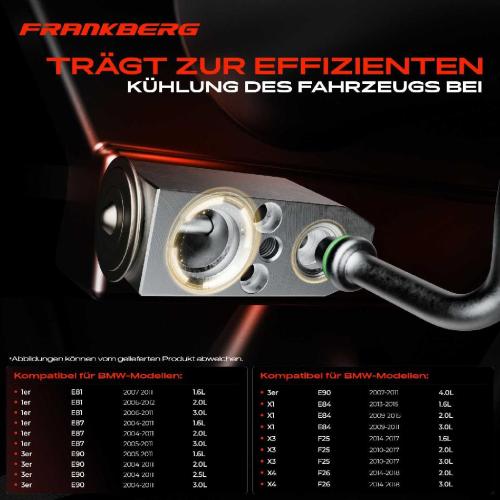 1x Expansionsventil Klimaanlage für BMW 1er E81 E82 E87 3er E90 E91 E92 E93 X1 X3 Bild 1x Expansionsventil Klimaanlage für BMW 1er E81 E82 E87 3er E90 E91 E92 E93 X1 X3