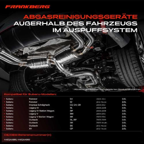 1x Partikelfilter für Subaru Forester Legacy IV V Outback XV Bild 1x Partikelfilter für Subaru Forester Legacy IV V Outback XV