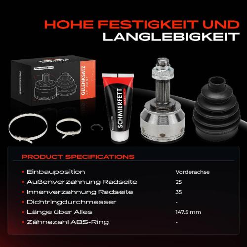 1x Antriebswelle Gelenksatz Vorderachse für Opel Corsa D S07 Corsa E X15 Bj ab 2006 Bild 1x Antriebswelle Gelenksatz Vorderachse für Opel Corsa D S07 Corsa E X15 Bj ab 2006