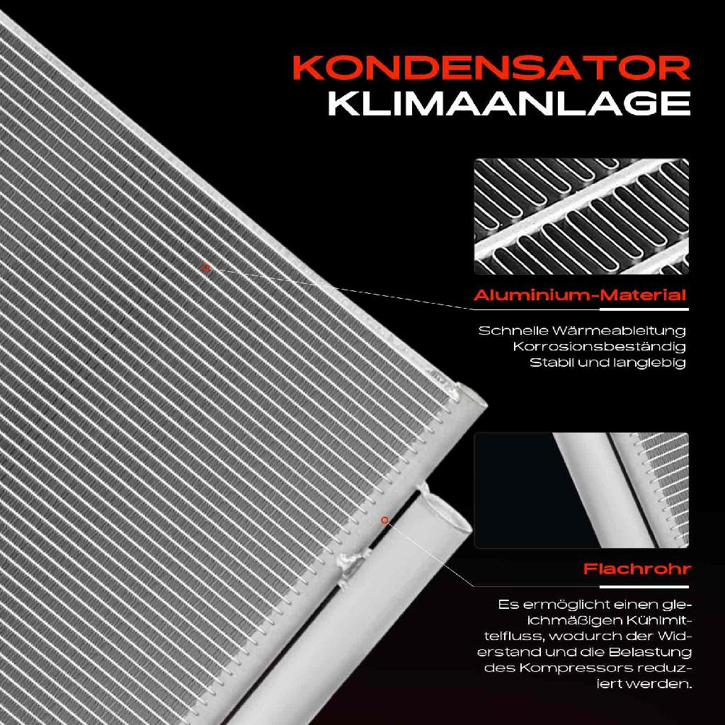 1x Kondensator Klimaanlage für Opel Meriva B S10 1.6L 2013-2017