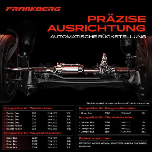 1x Lenkgetriebe Servolenkgetriebe für Citroën Jumper Peugeot Boxer Fiat Ducato 230 Bild 1x Lenkgetriebe Servolenkgetriebe für Citroën Jumper Peugeot Boxer Fiat Ducato 230