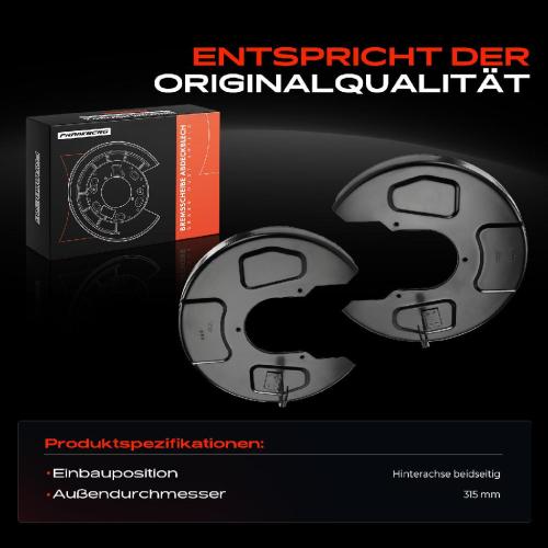 Frankberg 2x Ankerblech Bremsscheibe Hinterachse Beidseitig für VW Sharan 7M6 7M8 7M9 Ford Galaxy WGR Seat Bild Frankberg 2x Ankerblech Bremsscheibe Hinterachse Beidseitig für VW Sharan 7M6 7M8 7M9 Ford Galaxy WGR Seat