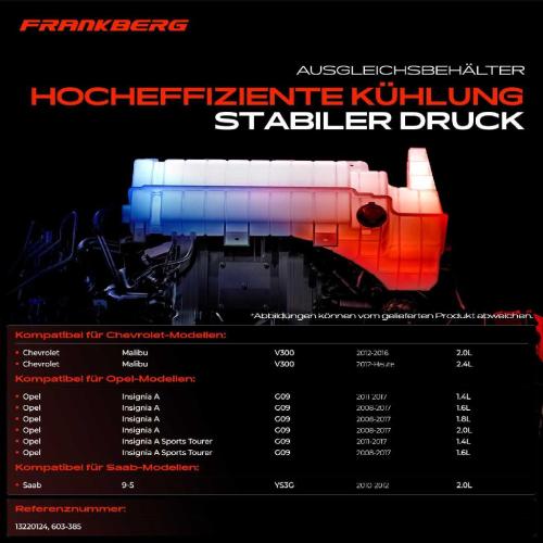 1x Ausgleichsbehälter Kühlmittelbehälter für Chevrolet Malibu Opel Insignia A Saab Bild 1x Ausgleichsbehälter Kühlmittelbehälter für Chevrolet Malibu Opel Insignia A Saab