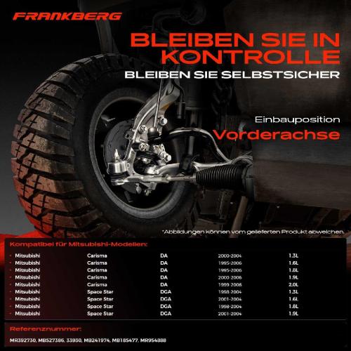 2x Koppelstange Vorderachse für Mitsubishi Carisma Stufenheck Space Star Großraumlimousine 1995-2006 Bild 2x Koppelstange Vorderachse für Mitsubishi Carisma Stufenheck Space Star Großraumlimousine 1995-2006