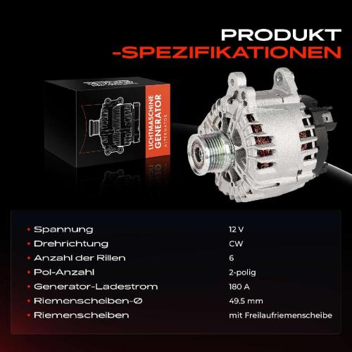 1x Lichtmaschine Generator für VW Passat 362 3C2 Golf Plus Skoda Yeti Superb Bild 1x Lichtmaschine Generator für VW Passat 362 3C2 Golf Plus Skoda Yeti Superb