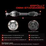 1x Antriebswelle Vorderachse Links für Citroen C3 3 SX C4 Coupe LA DS DS3 Peugeot 2008 I CU 307