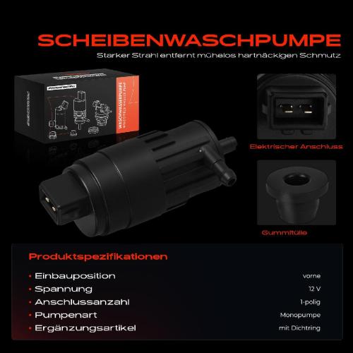 1x Waschwasserpumpe Scheibenreinigung Vorne für Alfa Romeo 4C 960 159 939 Brera Bild 1x Waschwasserpumpe Scheibenreinigung Vorne für Alfa Romeo 4C 960 159 939 Brera