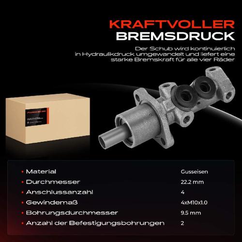 1x Hauptbremszylinder Bremszylinder für VW Golf 2 3 1H Polo Passat Transporter T4 Bild 1x Hauptbremszylinder Bremszylinder für VW Golf 2 3 1H Polo Passat Transporter T4