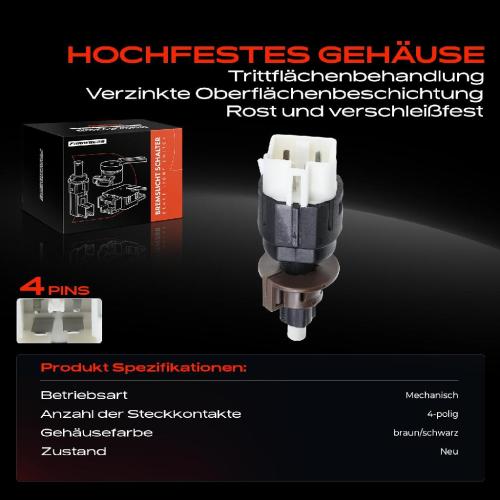 1x Bremslichtschalter für Mitsubishi Lancer VIII Galant Citroën C4 Peugeot 4007 Bild 1x Bremslichtschalter für Mitsubishi Lancer VIII Galant Citroën C4 Peugeot 4007