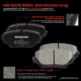 4x Bremsbeläge Vorderachse für Toyota RAV 4 II A2 1.8L 2.0L 2000-2005