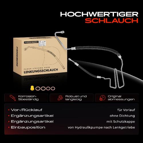 1x Servolenkung Schlauch für VW Bora 1J2 1J6 Seat Leon 1M1 Toledo II 1M2 1999-2006 1.8L Bild 1x Servolenkung Schlauch für VW Bora 1J2 1J6 Seat Leon 1M1 Toledo II 1M2 1999-2006 1.8L