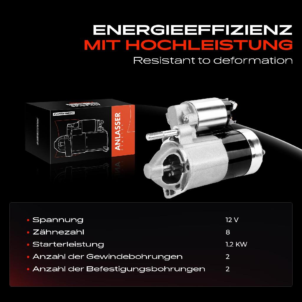 1x Anlasser Starter für Hyundai Coupe Equus/Centennial Santa Fé I Sonata IV Terracan Trajet Tucson XG